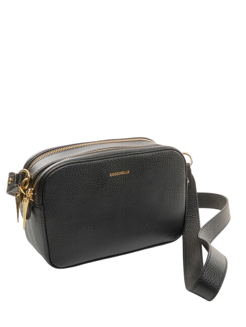 ALPHA Mini shoulder bag, in leather Black - Women&rsquo;s Bags