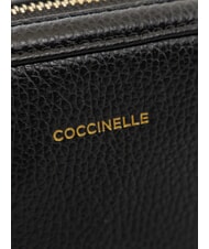 COCCINELLE ALPHA Mini shoulder bag, in leather Black - Women&rsquo;s Bags - 4