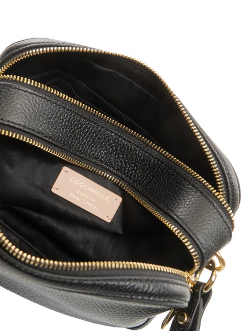 ALPHA Mini shoulder bag, in leather Black - Women&rsquo;s Bags