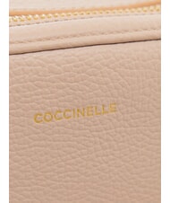 COCCINELLE ALPHA Mini shoulder bag, in leather rosette - Women&rsquo;s Bags - 4