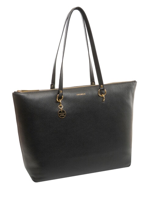 ALPHA Leather Shopping Bag Black - Women&rsquo;s Bags