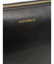 COCCINELLE ALPHA Leather Shopping Bag Black - Women&rsquo;s Bags - 4