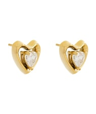 GUESS BELOVED Earrings, heart shape yellow gold - Earrings - 2
