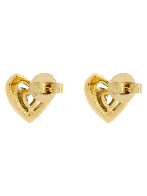 BELOVED Earrings, heart shape yellow gold - Earrings
