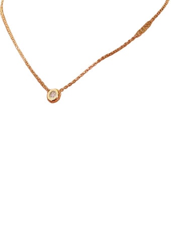 STYLISH GUESS Necklace, coin shape with logo yellow gold - Necklaces