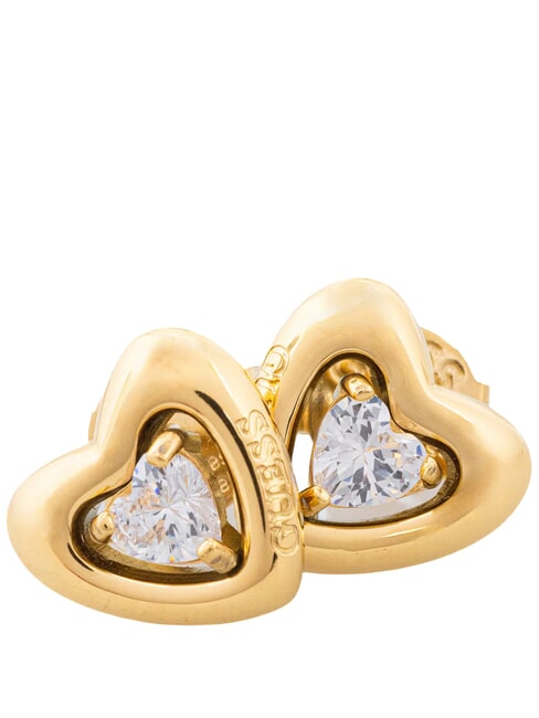 BELOVED Earrings, heart shape yellow gold - Earrings