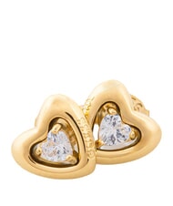 GUESS BELOVED Earrings, heart shape yellow gold - Earrings - 2
