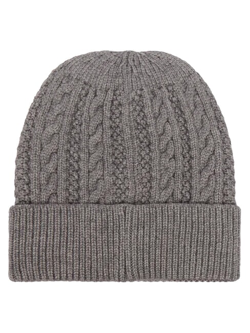 FRANCES KNITTED Knitted hat with cuff gray - Hats