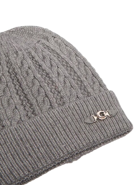 FRANCES KNITTED Knitted hat with cuff gray - Hats