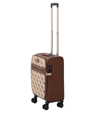 GUESS SAMANTHA 18 Hand luggage trolley latte logo / brown - Hand luggage - 3