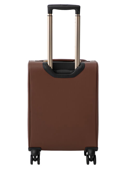 SAMANTHA 18 Hand luggage trolley latte logo / brown - Hand luggage