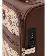 GUESS SAMANTHA 18 Hand luggage trolley latte logo / brown - Hand luggage - 5