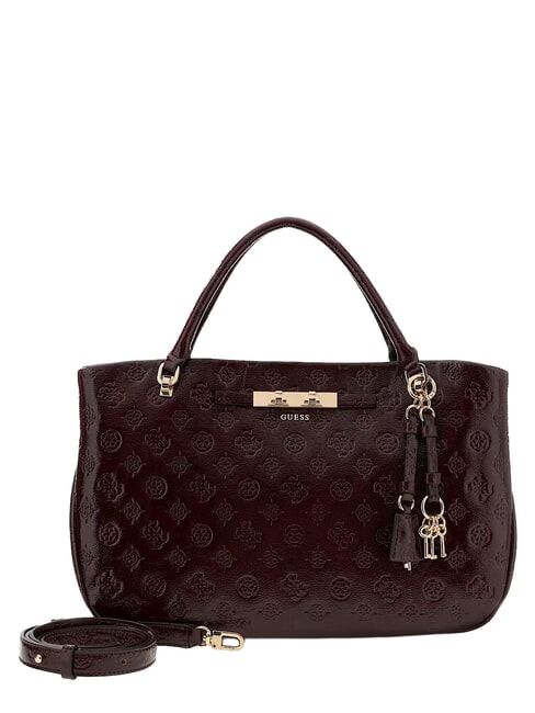 CARMELLA Handbag, with shoulder strap burgundy logo - Women&rsquo;s Bags