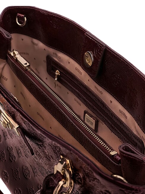CARMELLA Handbag, with shoulder strap burgundy logo - Women&rsquo;s Bags