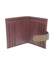 BORBONESE BRUNCH Compact wallet natural op/merlot - Women&rsquo;s Wallets - 2