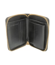 BORBONESE BIRDIE Medium leather wallet black / natural op - Women&rsquo;s Wallets - 2
