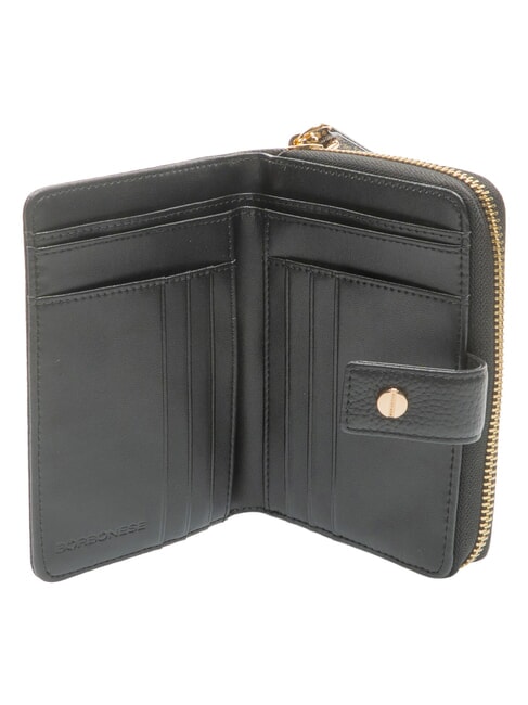 BIRDIE Medium leather wallet black / natural op - Women&rsquo;s Wallets