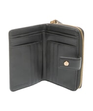 BORBONESE BIRDIE Medium leather wallet black / natural op - Women&rsquo;s Wallets - 2