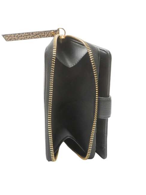 BIRDIE Medium leather wallet black / natural op - Women&rsquo;s Wallets