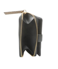 BORBONESE BIRDIE Medium leather wallet black / natural op - Women&rsquo;s Wallets - 4