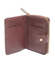 BORBONESE BIRDIE Medium leather wallet merlot/natural op - Women&rsquo;s Wallets - 2