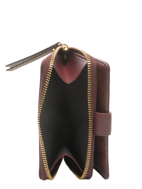 BIRDIE Medium leather wallet merlot/natural op - Women&rsquo;s Wallets