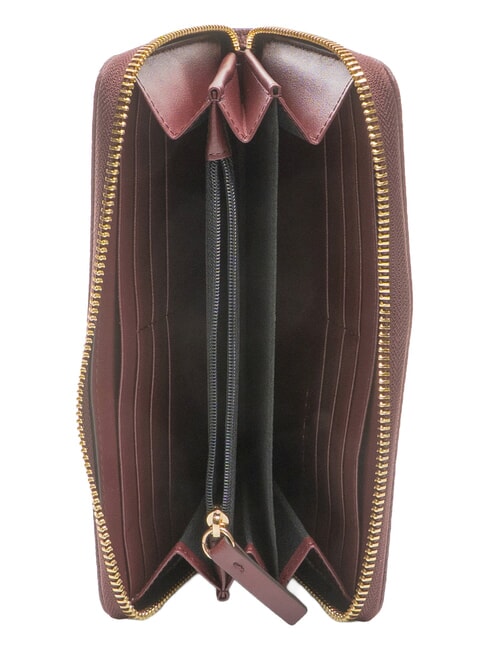 BIRDIE Large leather wallet merlot/natural op - Women&rsquo;s Wallets