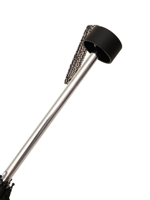 LOGO Mini, manual umbrella black / natural op - Umbrellas