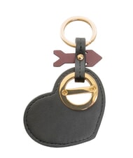 BORBONESE LOGO Heart keychain natural/multicolor op - Key holders - 3