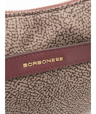 BORBONESE LUNA DOWNTOWN Mini shoulder bag natural op/merlot - Women&rsquo;s Bags - 3