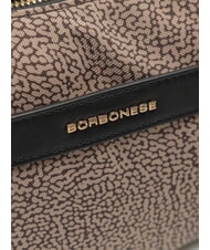 BORBONESE LUNA DOWNTOWN Mini shoulder bag natural op / black - Women&rsquo;s Bags - 3