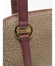 BORBONESE OUTLINE Shoulder bag op naturale/merlot - Women&rsquo;s Bags - 3