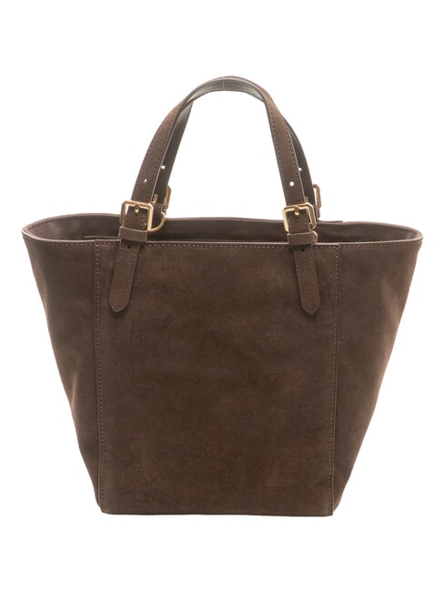 SUEDE LOGO Handbag shopping bag dark head - Women&rsquo;s Bags