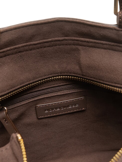 SUEDE LOGO Handbag shopping bag dark head - Women&rsquo;s Bags