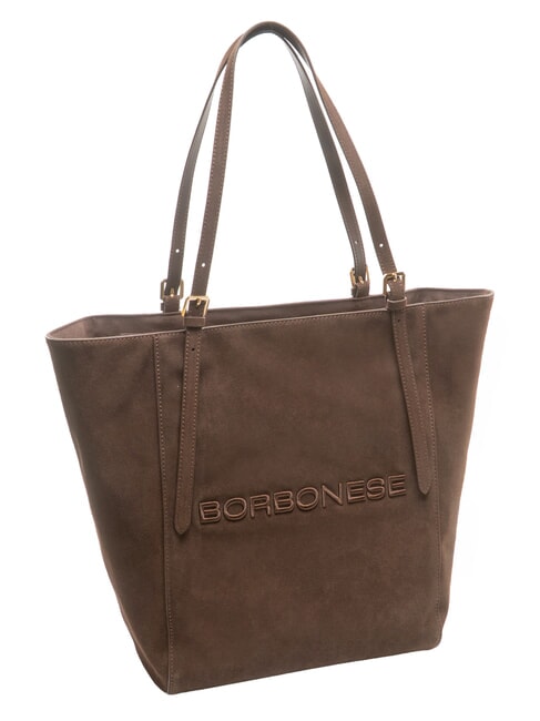 SUEDE LOGO Shoulder shopping bag dark head - Women&rsquo;s Bags