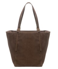 BORBONESE SUEDE LOGO Shoulder shopping bag dark head - Women&rsquo;s Bags - 4