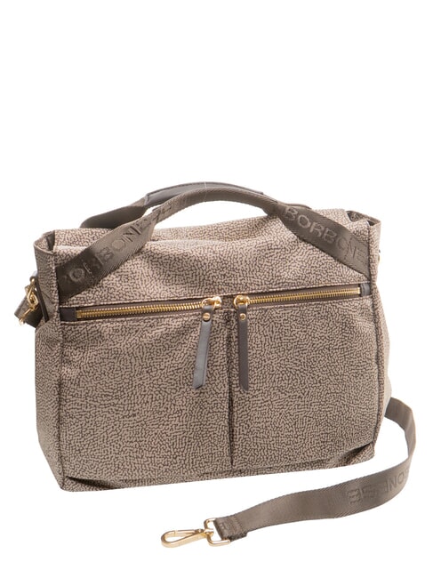 FLEXOS ZIP Handbag with shoulder strap natural op/dark brown - Women&rsquo;s Bags