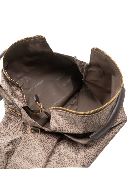 FLEXOS ZIP Handbag with shoulder strap natural op/dark brown - Women&rsquo;s Bags