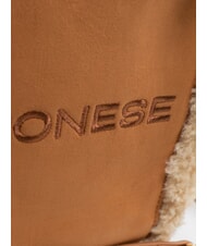 BORBONESE SUEDE LOGO Handbag with shoulder strap leather - Women&rsquo;s Bags - 4