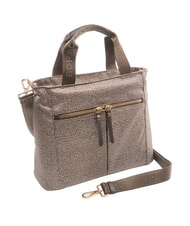 BORBONESE FLEXOS ZIP Handbag with shoulder strap natural op/dark brown - Women&rsquo;s Bags - 3