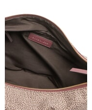 BORBONESE LUNA DOWNTOWN Adjustable shoulder bag natural op/merlot - Women&rsquo;s Bags - 5
