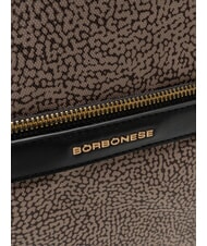 BORBONESE DOWNTOWN Backpack natural op / black - Women&rsquo;s Bags - 3