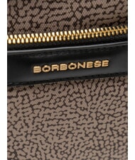 BORBONESE DOWNTOWN Backpack natural op / black - Women&rsquo;s Bags - 3