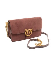 PINKO LOVE ONE SLOUCHY Mini shoulder bag, in leather - Women&rsquo;s Bags