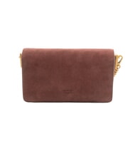 PINKO LOVE ONE SLOUCHY Mini shoulder bag, in leather Burgundy-antique gold - Women&rsquo;s Bags - 4