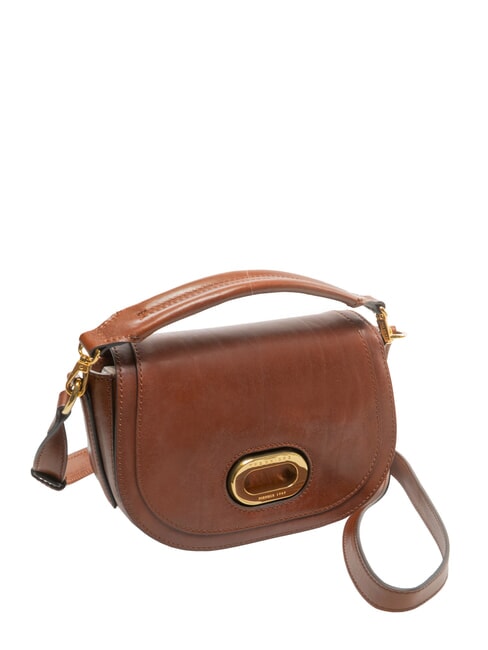 ILARIA Leather handbag, with shoulder strap BROWN - Women&rsquo;s Bags