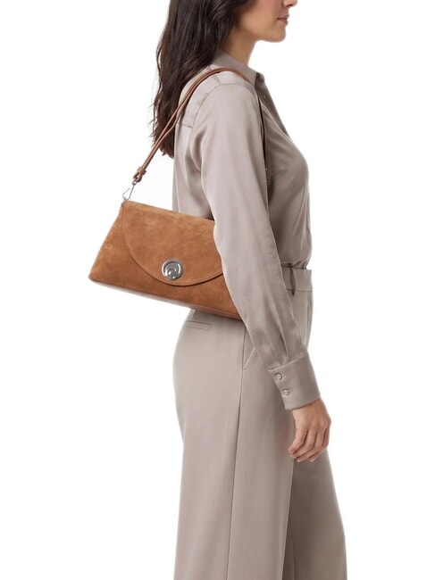NIKLA SUEDE BIMATERIAL Shoulder bag cognac - Women&rsquo;s Bags