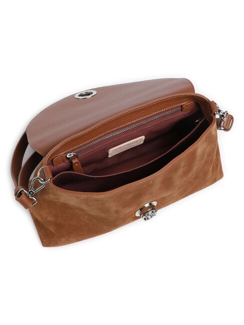 NIKLA SUEDE BIMATERIAL Shoulder bag cognac - Women&rsquo;s Bags