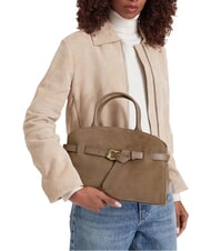 COCCINELLE SABINE SUEDE BICOLOR Handbag, with shoulder strap - Women&rsquo;s Bags