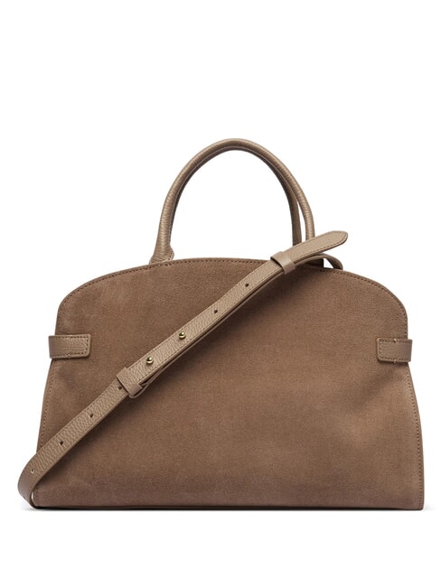 SABINE SUEDE BICOLOR Handbag, with shoulder strap warm taupe - Women&rsquo;s Bags
